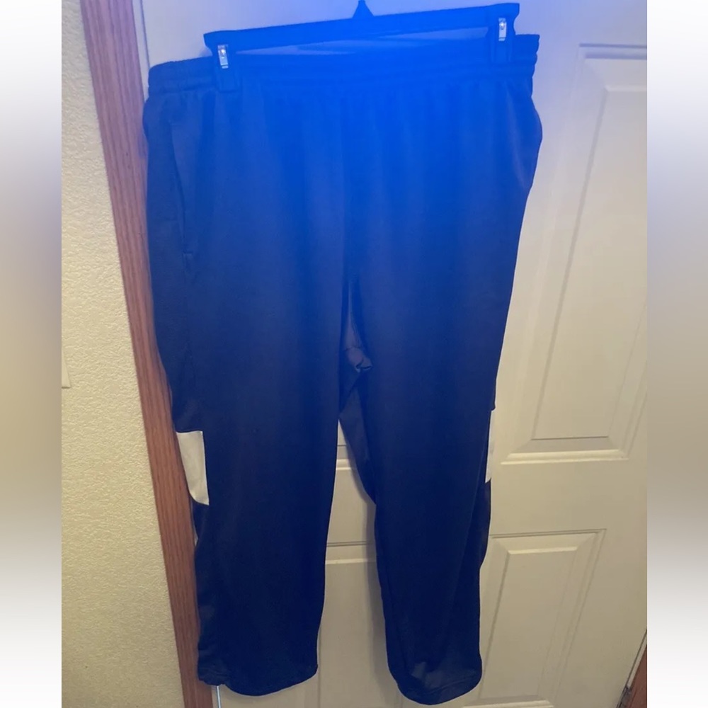Men's Regular Nike Pants: Jogger Black W/ Logo 3XL  Drawstrings (hole In Back)